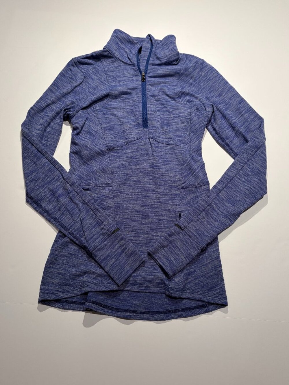 lululemon Quarter Zip Pullover Blue Purple Heathered Size 2